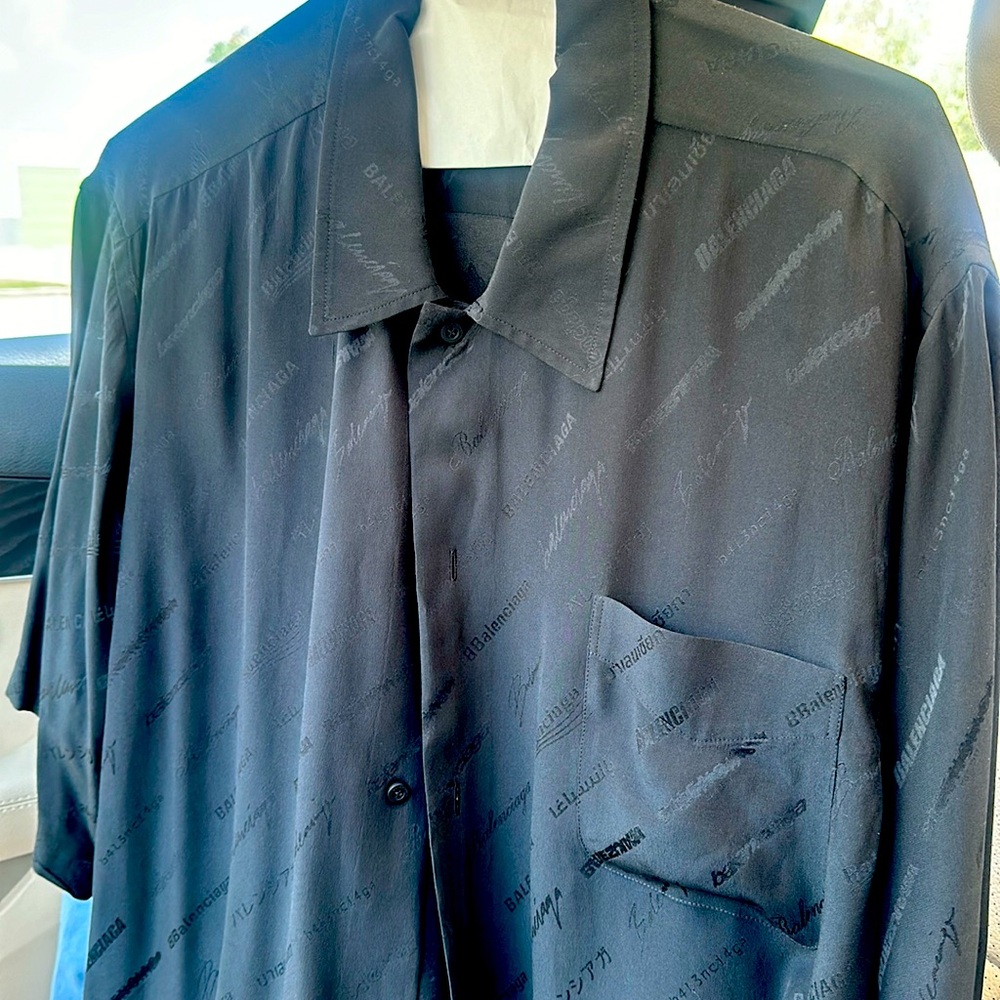 Balenciaga Black oversized shirt